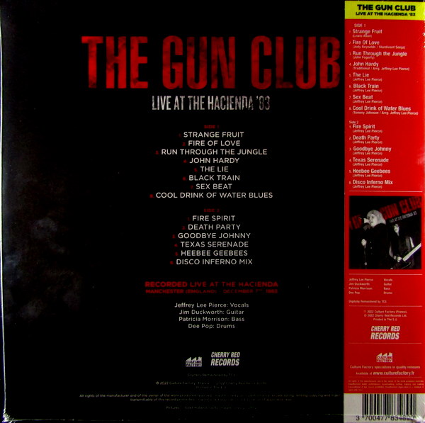 live at the hacienda '83 - Col Vinyl LP